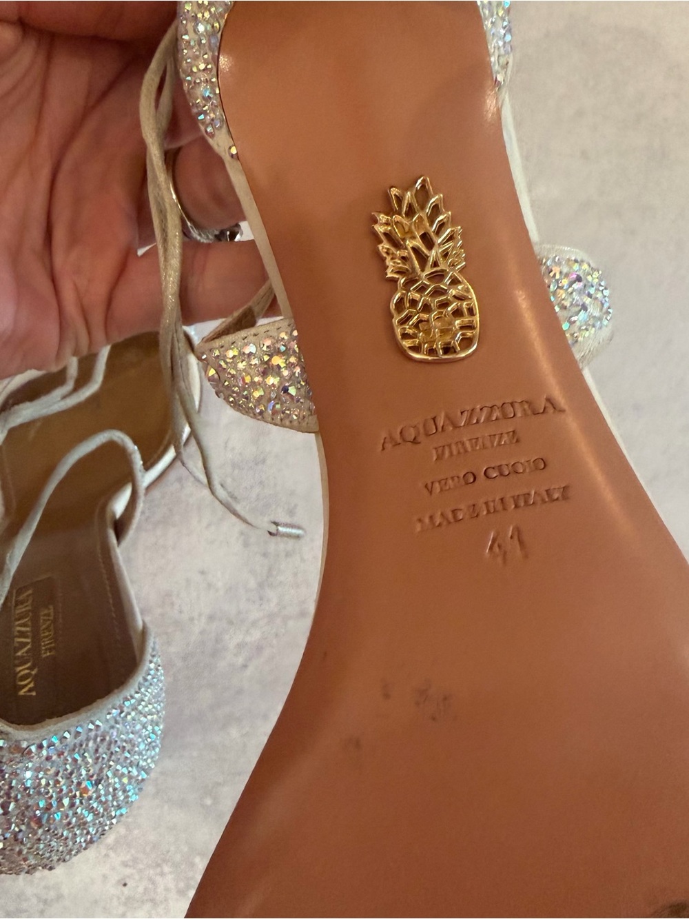 Aquazurra Linda crystal heels - Picture 7 of 7